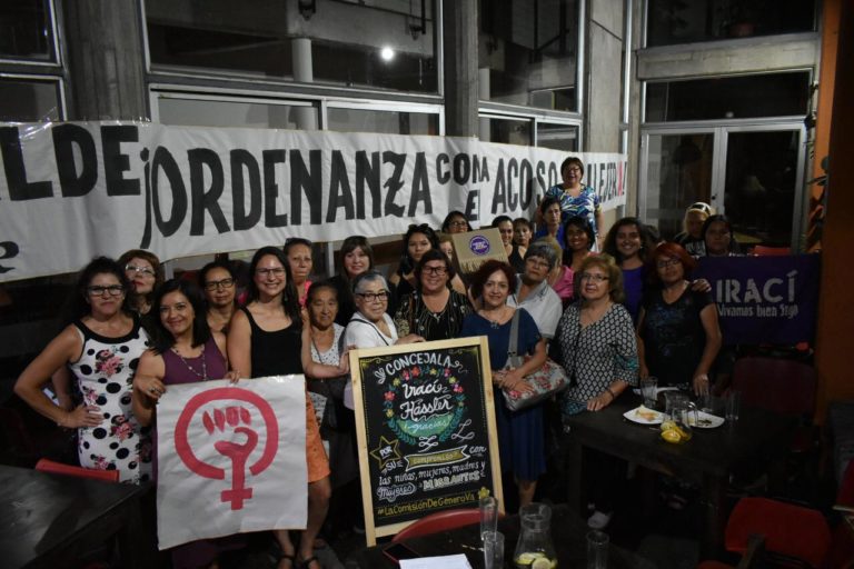 Concejala de Santiago y dirigentas sociales elaboran agenda mujeres para 2019 y exigen a Alcalde Alessandri iniciar discusión de Ordenanza contra el acoso callejero