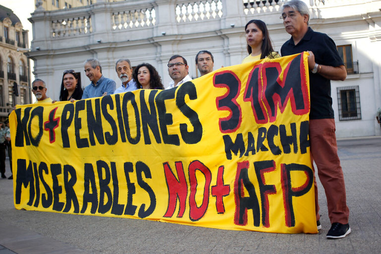 Movimiento No + AFP y Parlamentarios llaman a marchar este domingo 31 de marzo