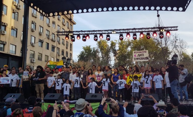 Juan A. Lagos y la valoración del acto por el derecho de vivir en paz: “Chile rechaza ofensiva injerencista de EE.UU.”