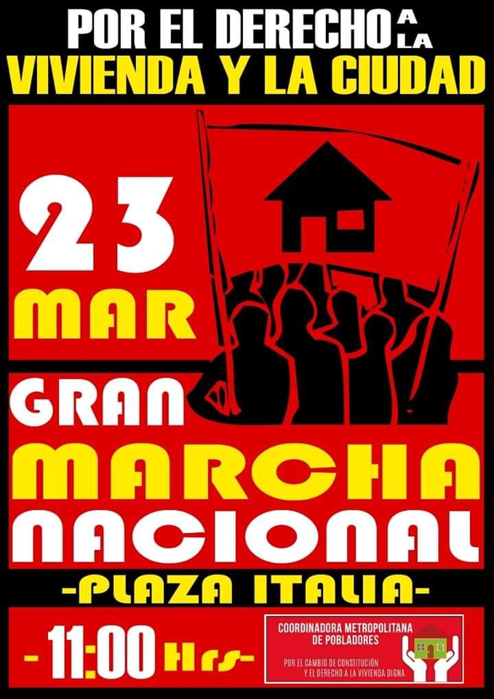 Las razones de los pobladores sin casa para marchar