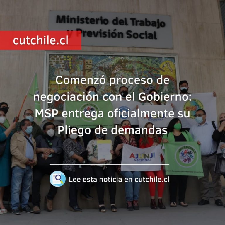 Mesa del Sector Público entregó petitorio al gobierno por negociación 2020. Conozca el pliego