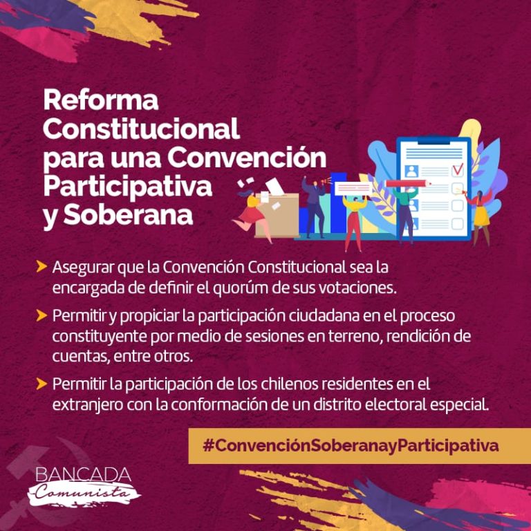 Parlamentarios/as explican proyecto de reforma constitucional para una convención participativa y soberana