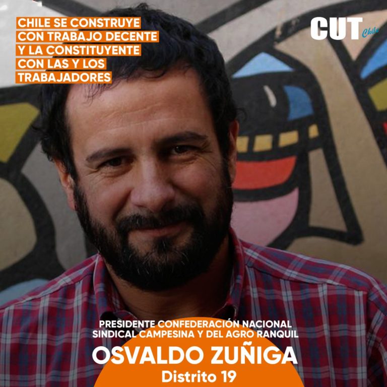 Osvaldo Zuñiga, candidato constituyente CUT, busca llevar a la convención la representación del campesinado y el agro