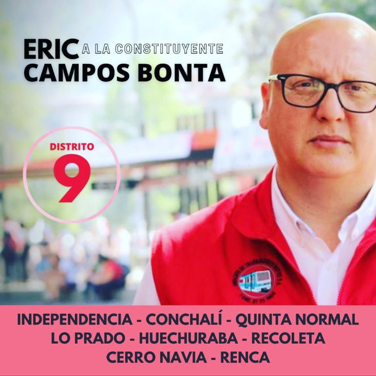 Democratización de nuestra sociedad, fin de los privilegios de unos pocos y la justa distribución del ingreso son parte de los objetivos de una nueva Constitución sostiene Eric Campos