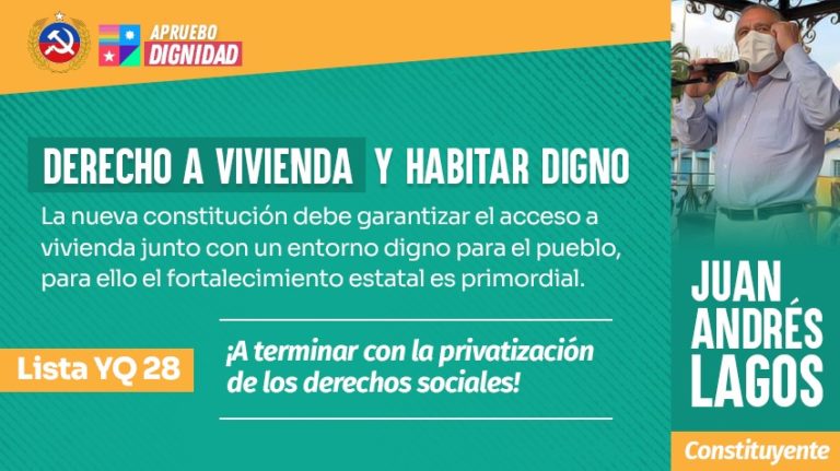 Juan A. Lagos: “La impronta de nuestra candidatura es el rol protagónico de la ciudadanía en la Convención Constitucional”