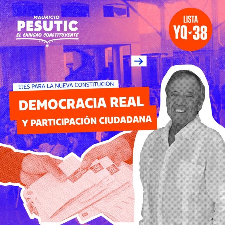 Mauricio Pesutic candidato a constituyente por el Distrito 11: “Antes de ser un actor soy un ciudadano”.