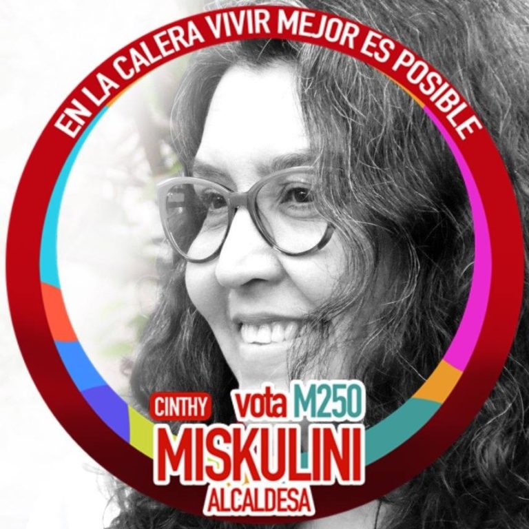 Por las Anchas Alamedas: Cinthy Miskulini, la alcaldesa que merece La Calera.