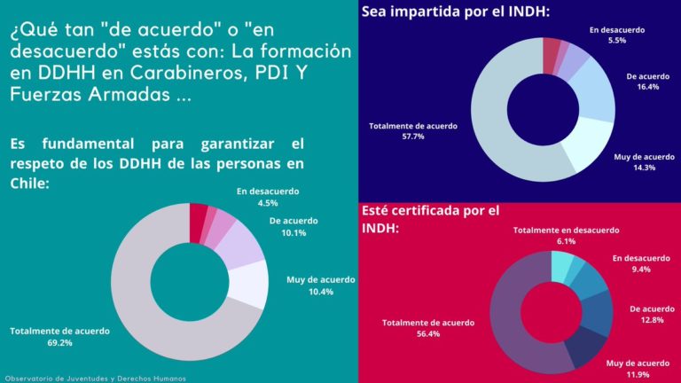 Primera encuesta Nacional sobre Juventudes y DDHH revela claras posiciones del grupo etario sobre educación y vulneración.