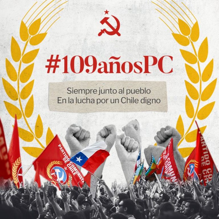 #109AñosPC Teillier destaca que este aniversario es a las puertas de una nueva Constitución y la posibilidad concreta de encabezar un gobierno transformador para Chile
