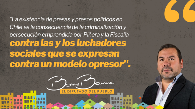 Diputado Boris Barrera y convencionales piden al Senado celeridad en indulto a presos políticos