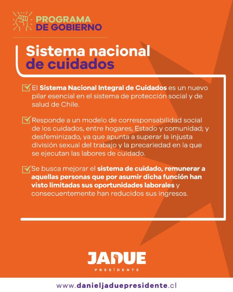Claudia Pascual “Propuesta de Daniel Jadue viene a promover la corresponsabilidad en las tareas de cuidado y trabajo doméstico”