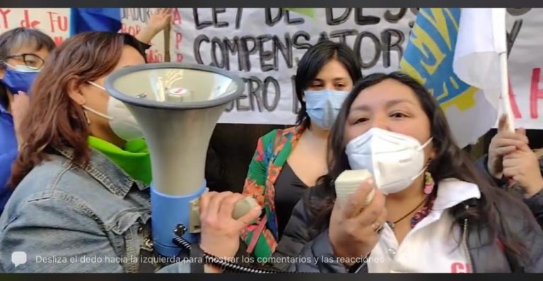 Gremios de la salud protestaron frente a Minsal por excesivo retraso en la tramitación de proyectos que benefician al sector