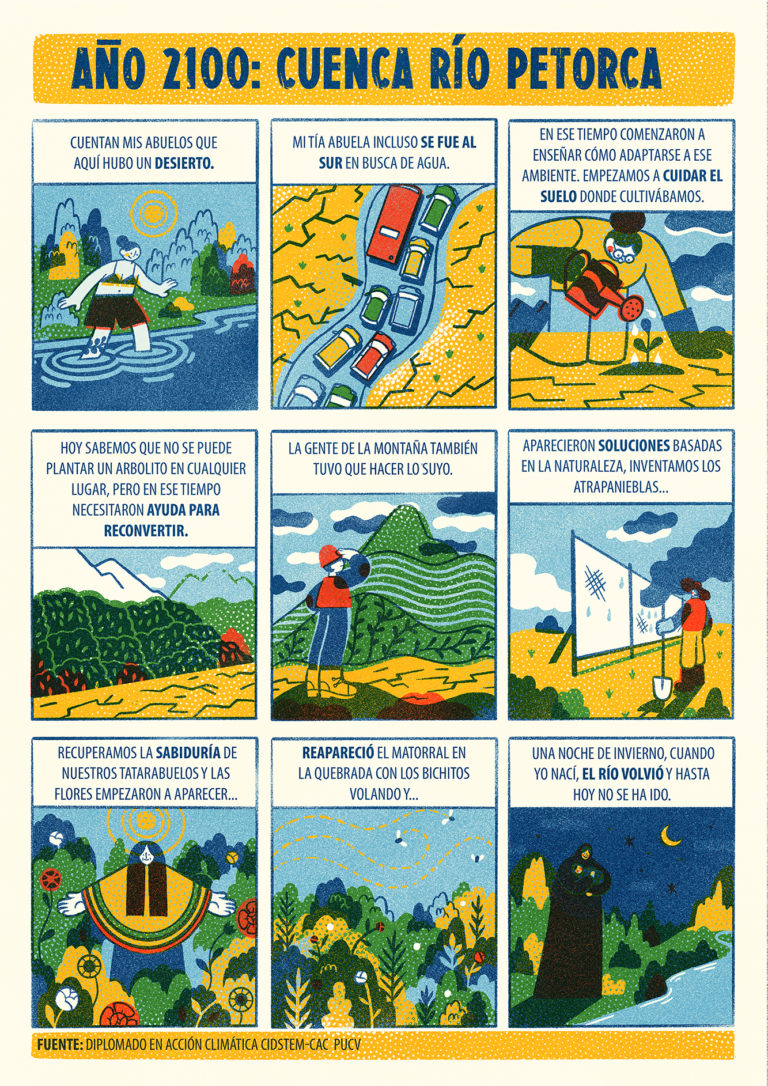 Profesores crean infografías y cómics para enseñar educación ambiental a escolares de 3° y 4° Medio