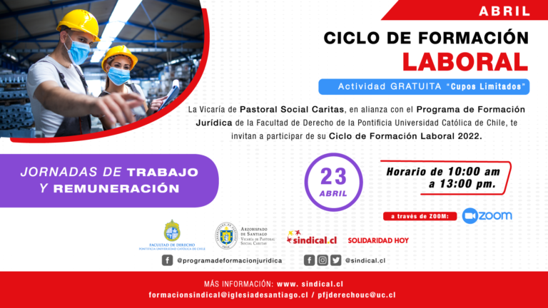 Vicaría de la Pastoral Social da inicio a un nuevo Ciclo de formación Laboral 2022 en modalidad online