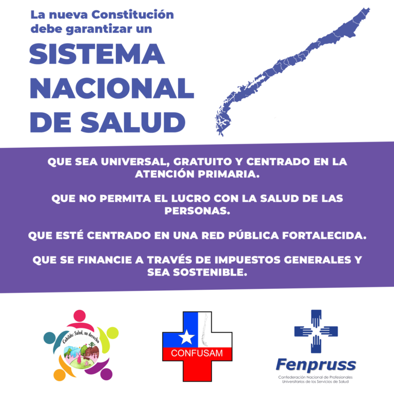 Funcionari@s de la salud llaman a seguir profundizando en un sistema nacional dentro la nueva Constitución