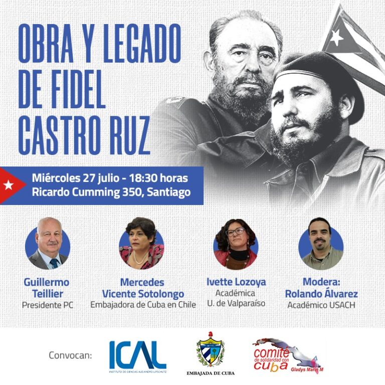 Embajadora de Cuba participará de conversatorio en homenaje a Fidel Castro y del 69° Aniversario del Asalto al Cuartel Moncada