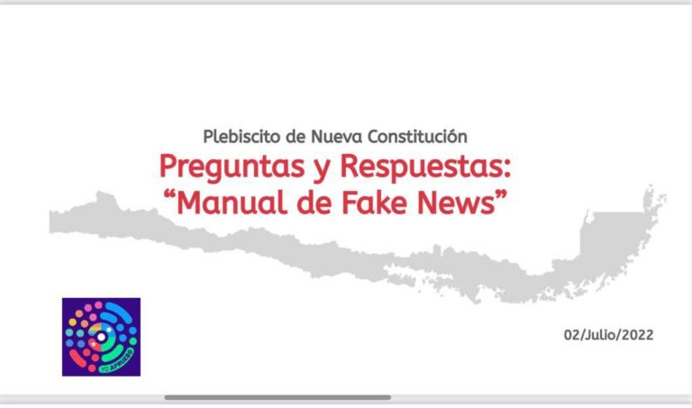 Convención Constitucional presentó manual contra las noticias falsas. Conózcalo