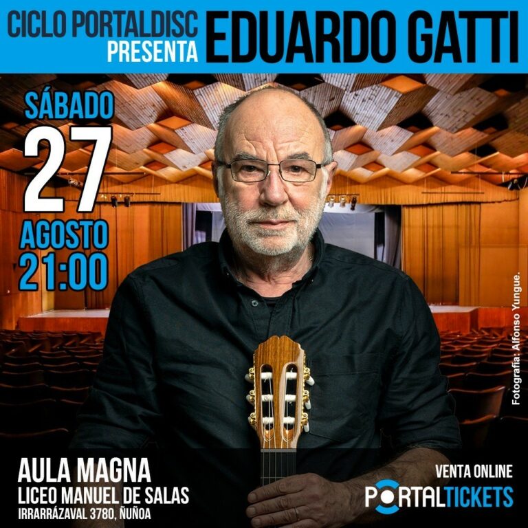 Histórica jornada musical: Eduardo Gatti actuará en el Aula Magna del Manuel de Salas