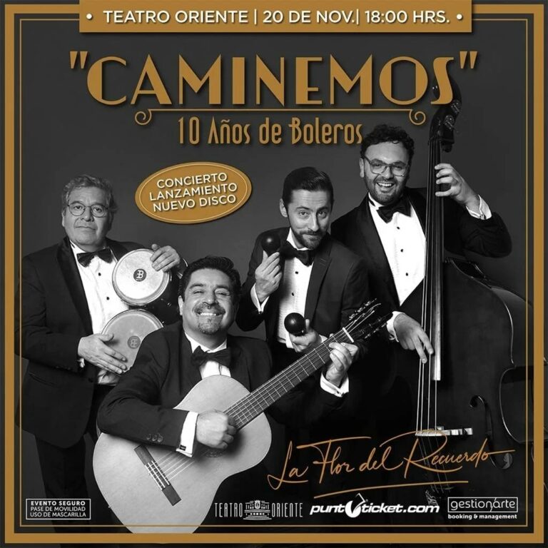 “La Flor del Recuerdo” celebra 10 años de boleros lanzando su nuevo disco en un concierto único en el Teatro Oriente