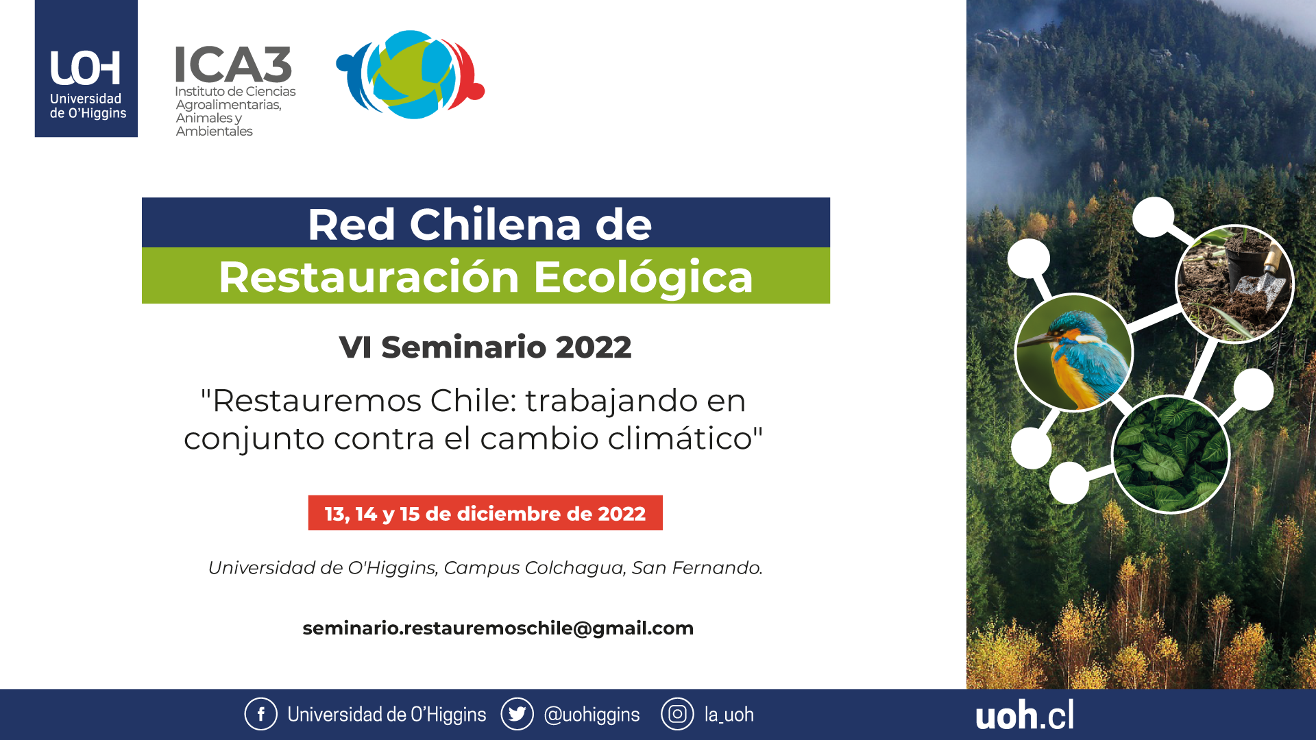 Trabajar para revertir el cambio climático es urgente y fundamental para Chile y la región de O’Higgins Trabajar para revertir el cambio climático es urgente y fundamental para Chile y la región de O’Higgins