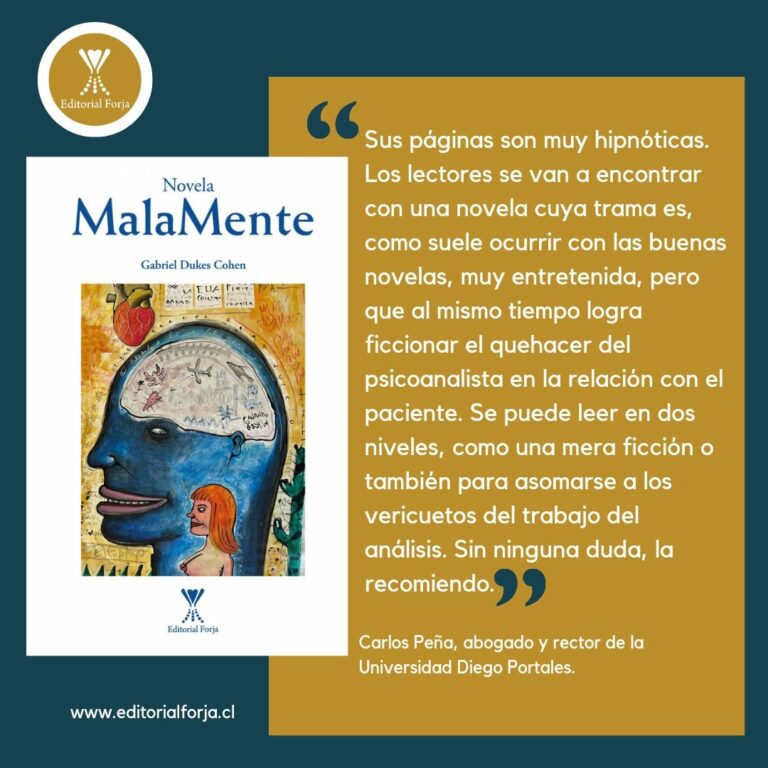 [Leer es Resistir] “Mala mente” de Gabriel Dukes Cohen, Editorial Forja