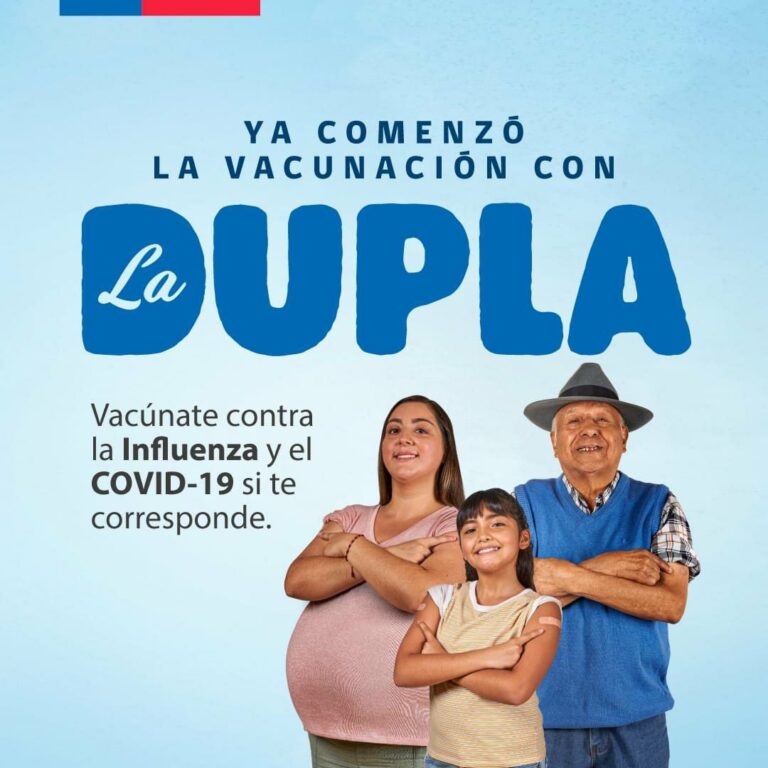 “Vacúnate con la dupla”: Ministerio de Salud en campaña nacional de vacunación contra la Influenza y COVID-19