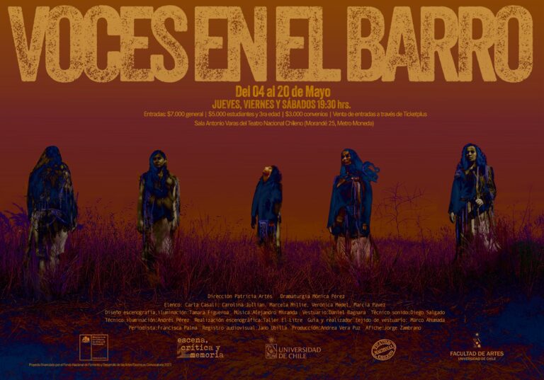 “Voces en el barro”, pieza que profundiza en la experiencia de cinco campesinas violentadas por la sociedad patriarcal, vuelve al Teatro Nacional Chileno