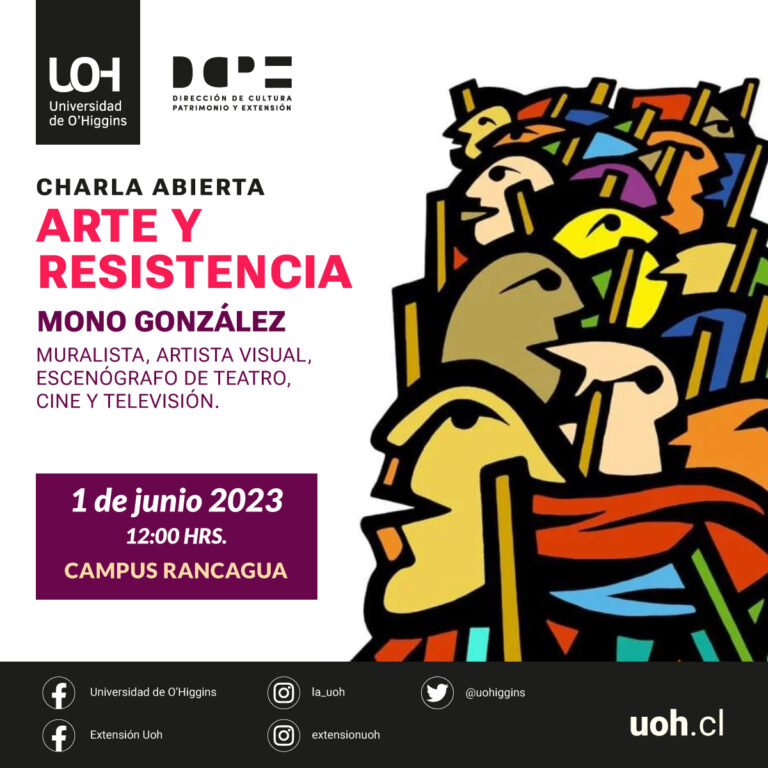 U. de O´higgins contará con mural libre de nombres y lleno de interpretaciones del destacado artista “Mono” González