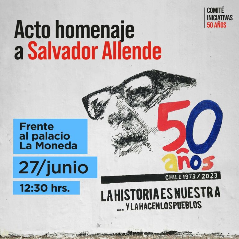 Comité Nacional de Iniciativas Populares invita a conmemorar el 115 natalicio del Presidente Allende
