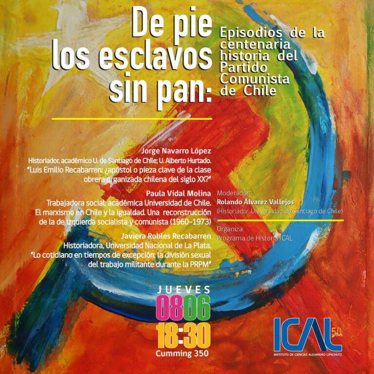 Instituto ICAL invita al seminario “De pie los esclavos sin pan”  este jueves 8 de junio