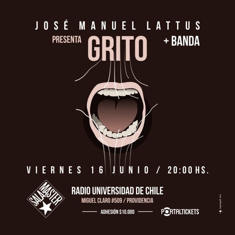 El cantautor José Manuel Lattus lanza su disco “Grito” este viernes 16 de junio en Sala Master