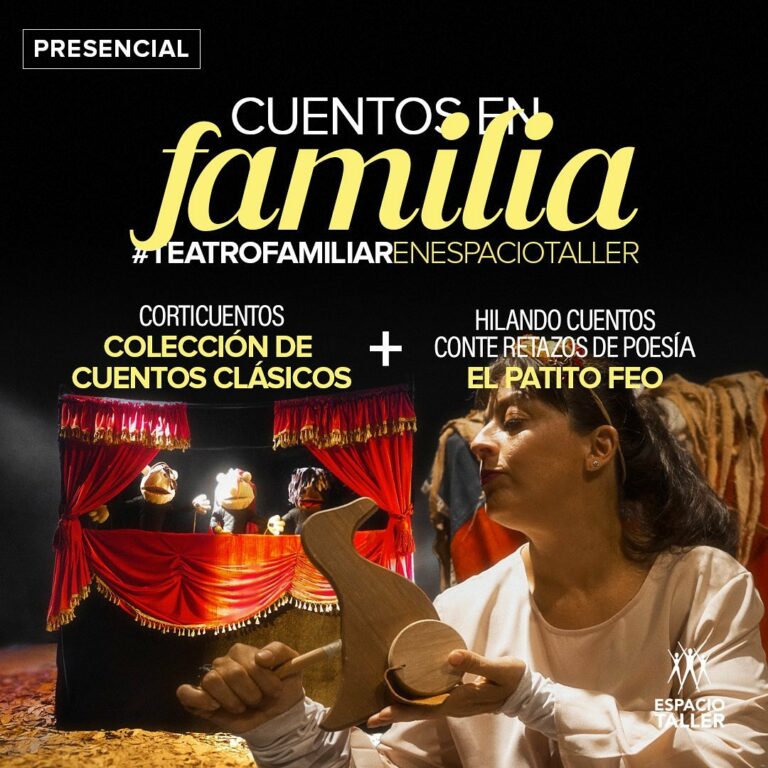 Ciclo familiar en Espacio Taller parte con la obra “Hilando cuentos”