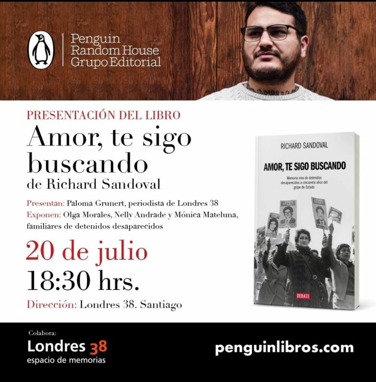 Richard Sandoval lee fragmentos de su libro “Amor, te sigo buscando”