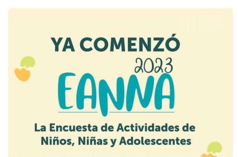 Comenzó la aplicación de EANNA 2023, la encuesta para niños, niñas y adolescentes que ayudará a mejorar políticas públicas