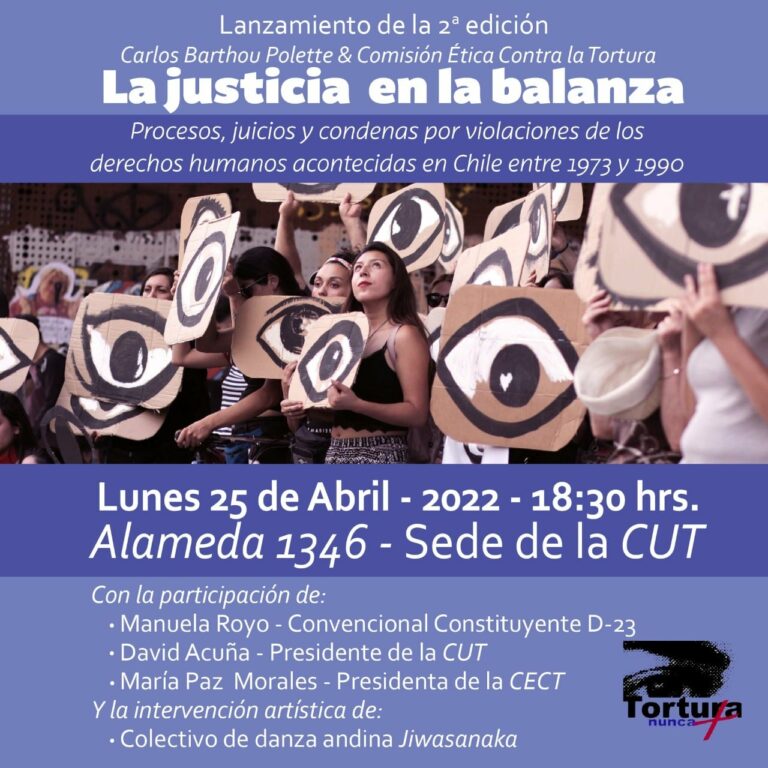 Libro “La Justicia en la Balanza” presentó su tercera edición