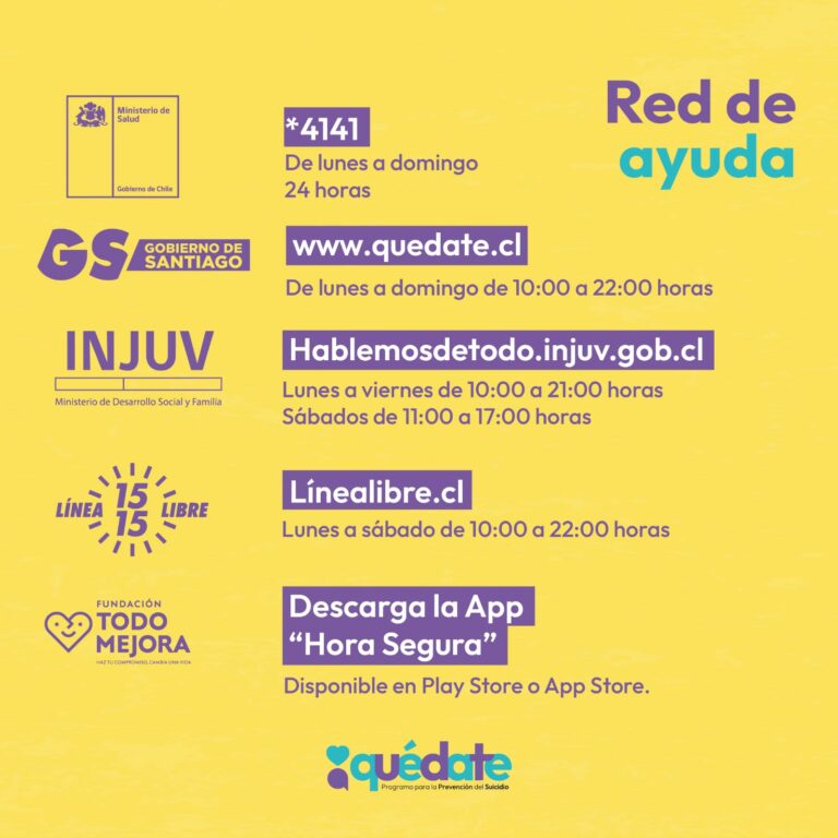 Metro y Gobierno de Santiago impulsan la campaña contra el suicidio, Quédate