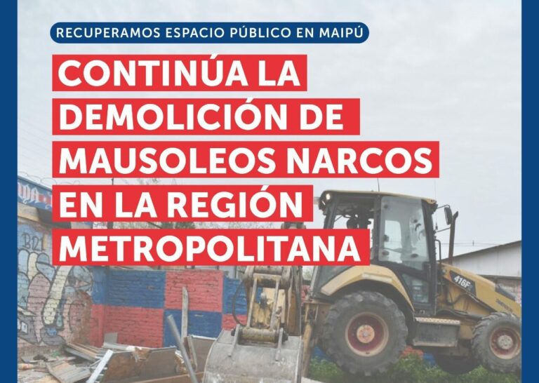 Recuperación de espacios públicos en la RM: 9 narcomausoleos demolidos desde junio