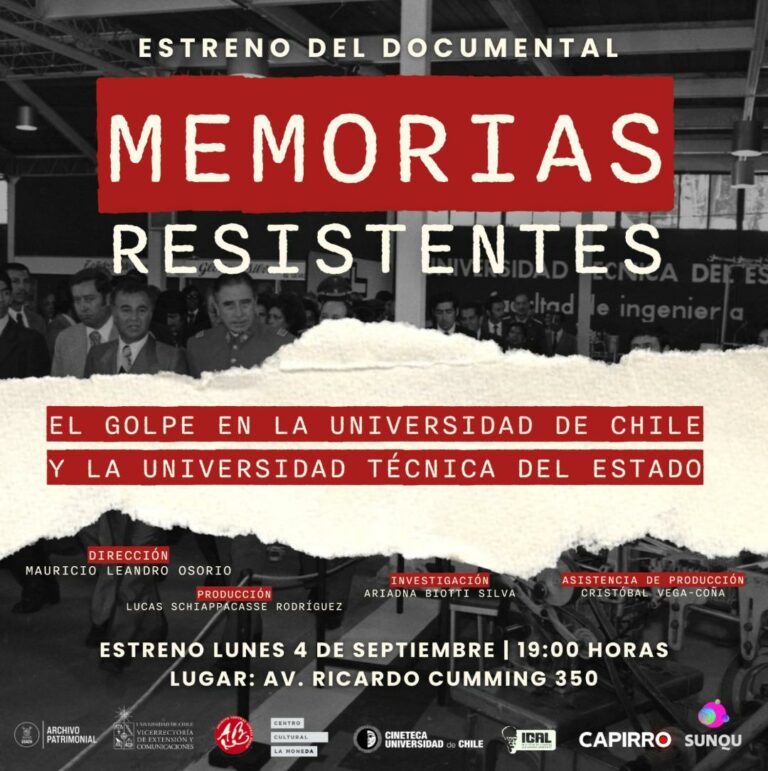 [Podcast] Cartelera cultural con Álvaro Méndez: Estreno documental memorias resistentes en Ical y + sobre los 50 años