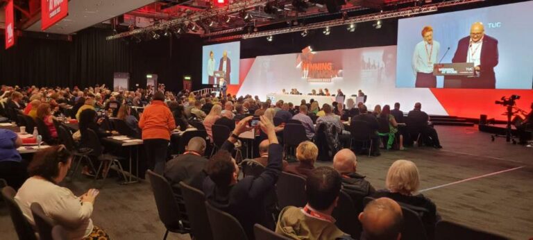 Secretario general de CUT participa en el 155° Congreso anual de los trabajadores y trabajadoras de Gran Bretaña
