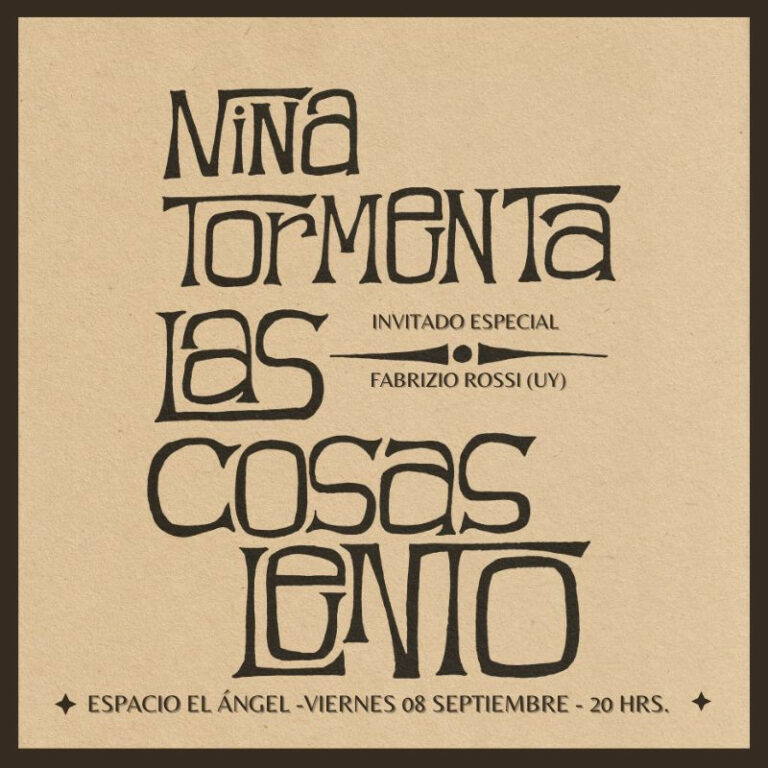 Niña Tormenta presenta su nuevo disco con concierto este viernes 8 de septiembr