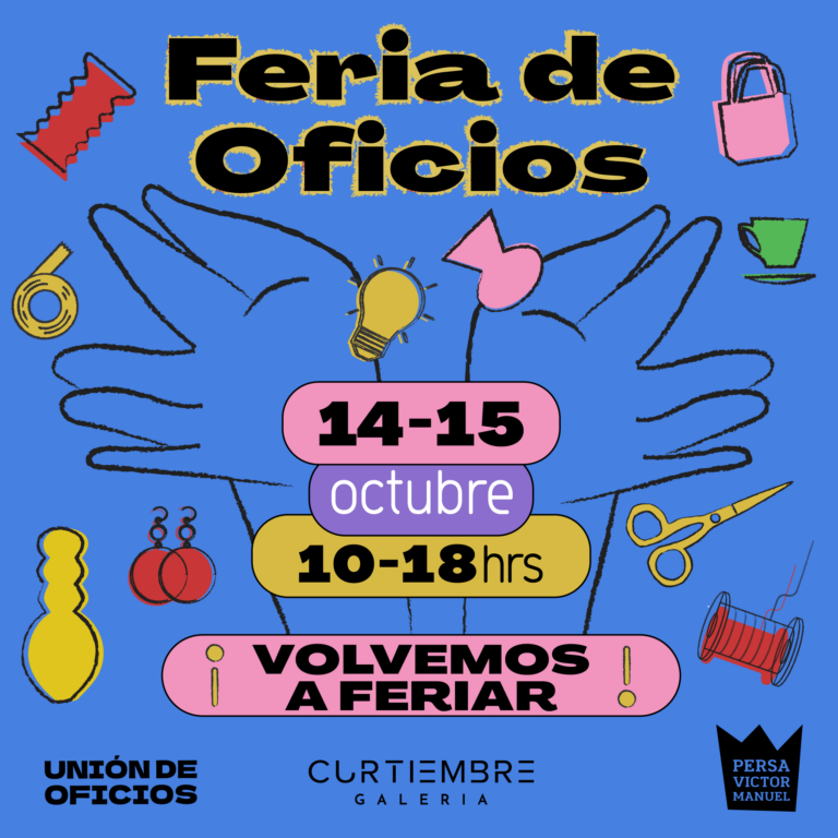 Este 14 y 15 de octubre Feria de oficios se toma el Persa Victor Manuel