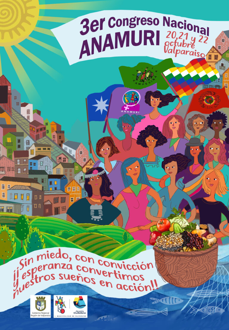 Asociación Nacional de Mujeres Rurales e Indígenas invita a la inauguración de su Tercer Congreso en Valparaíso