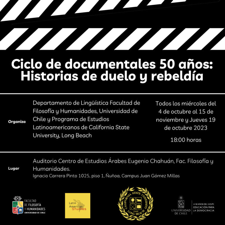 Ciclo de documentales “50 años: Historias de duelo y rebeldía” se presenta en el Campus Juan Gómez Millas de la Universidad de Chile