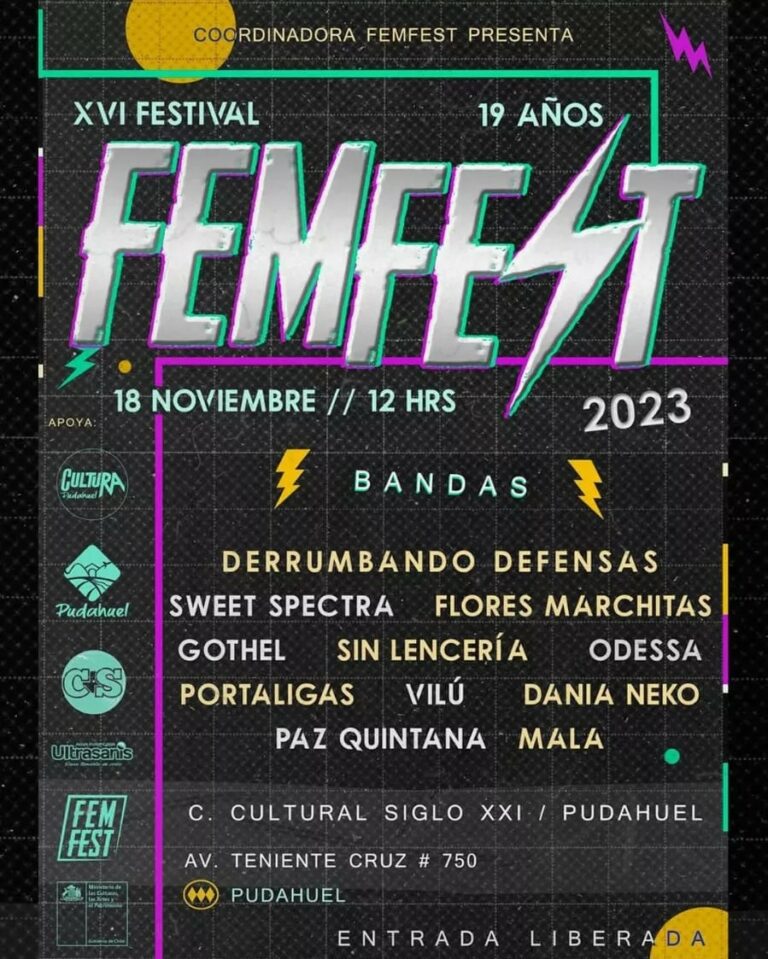 FEMFEST convoca a bandas, artistas y organizaciones este 18 de noviembre en Pudahuel