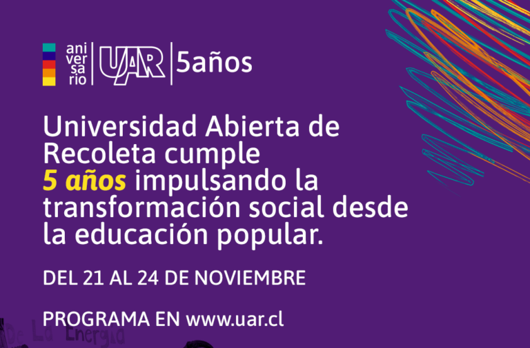 Universidad Abierta de Recoleta cumple 5 años impulsando la transformación social desde la educación popular