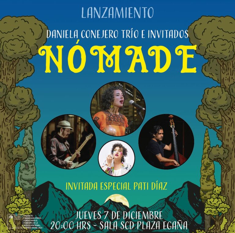 Daniela Conejero Trío, presenta su nuevo disco “Nómade” en SCD Plaza Egaña