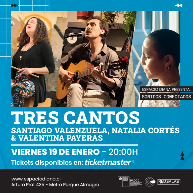 Cantautores nacionales se encuentran en Espacio Diana para presentar Tres Cantos.