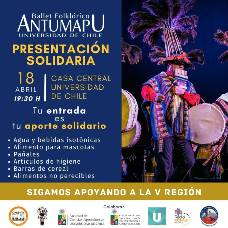 Ballet Antumapu ofrecerá presentación artística en apoyo a afectados por incendios en Valparaíso