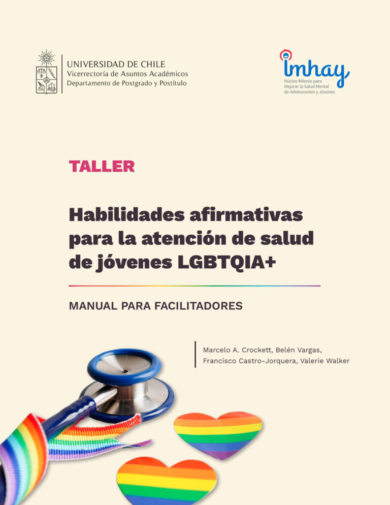 Equipo U. de Chile publica manual gratuito de “Habilidades Afirmativas para la Atención de Salud de Jóvenes LGBTQIA+”