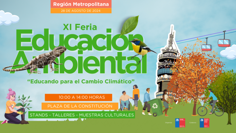 Más de 40 Expositores estarán en XI Feria de Educación Ambiental RM que se realizará en pleno corazón de Santiago